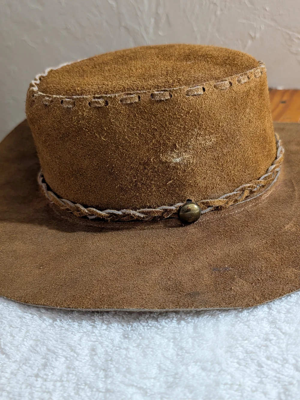 Suede Cowboy Hat - Brown